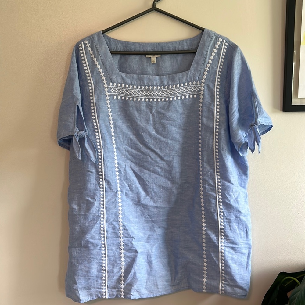 Linen top from Talbots